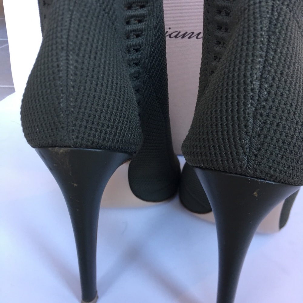 Gianvito Rossi Army green knit boots - Picture 4 of 5